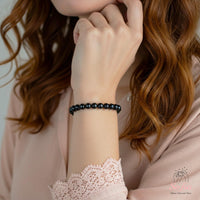 Black Tourmaline Stretch Bracelet | Crystal Jewelry