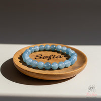 Aquamarine Stretch Bracelet | Beaded Crystal Jewelry