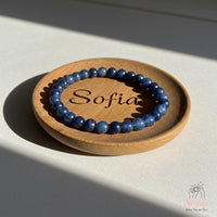 4MM Blue Aventurine Bracelet | Dainty Beaded Crystal Jewelry