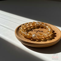 Citrine Stretch Bracelet | Beaded Crystal Jewelry