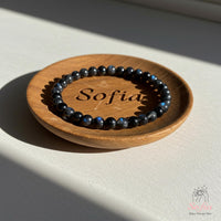 4MM Labradorite Bracelet | Dainty Beaded Crystal Jewelry