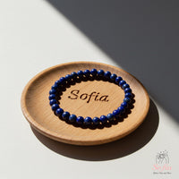 4MM Lapis Lazuli Bracelet | Dainty Beaded Crystal Jewelry