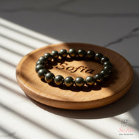 Pyrite Beaded Stretch Bracelet | Crystal Jewelry