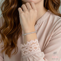 Pulsera de Cuarzo Transparente de 4mm | Joyería de Cristal con Cuentas Finas