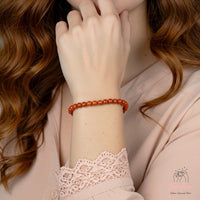 4MM Red Jasper Bracelet | Dainty Beaded Crystal Jewelry