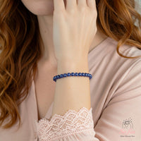 4MM Sodalith Armband | Zierlicher Perlen-Kristallschmuck