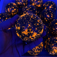 UV-Reactive Yooperlite Crystal Sphere Moon | Crystal Stone Decor