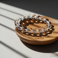 Clear Quartz Stretch Bracelet | Beaded Crystal Jewelry