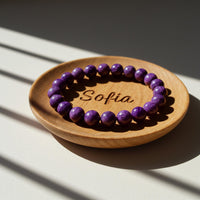 Purple Jasper Bracelet | Beaded Crystal Jewelry