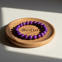 Purple Jasper Bracelet | Beaded Crystal Jewelry