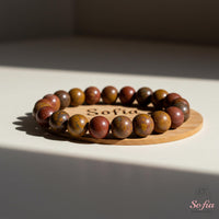 Red Creek Jasper Bracelet | Beaded Crystal Jewelry