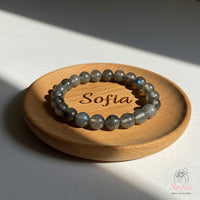 Labradorite Beaded Bracelet | Crystal Jewelry