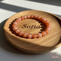 Sunstone Beaded Bracelet | Crystal Jewelry