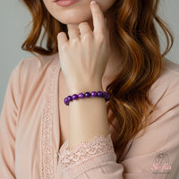 Purple Jasper Bracelet | Beaded Crystal Jewelry