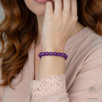 Purple Jasper Bracelet | Beaded Crystal Jewelry