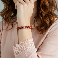 Armband aus rotem Achat | Kristallschmuck
