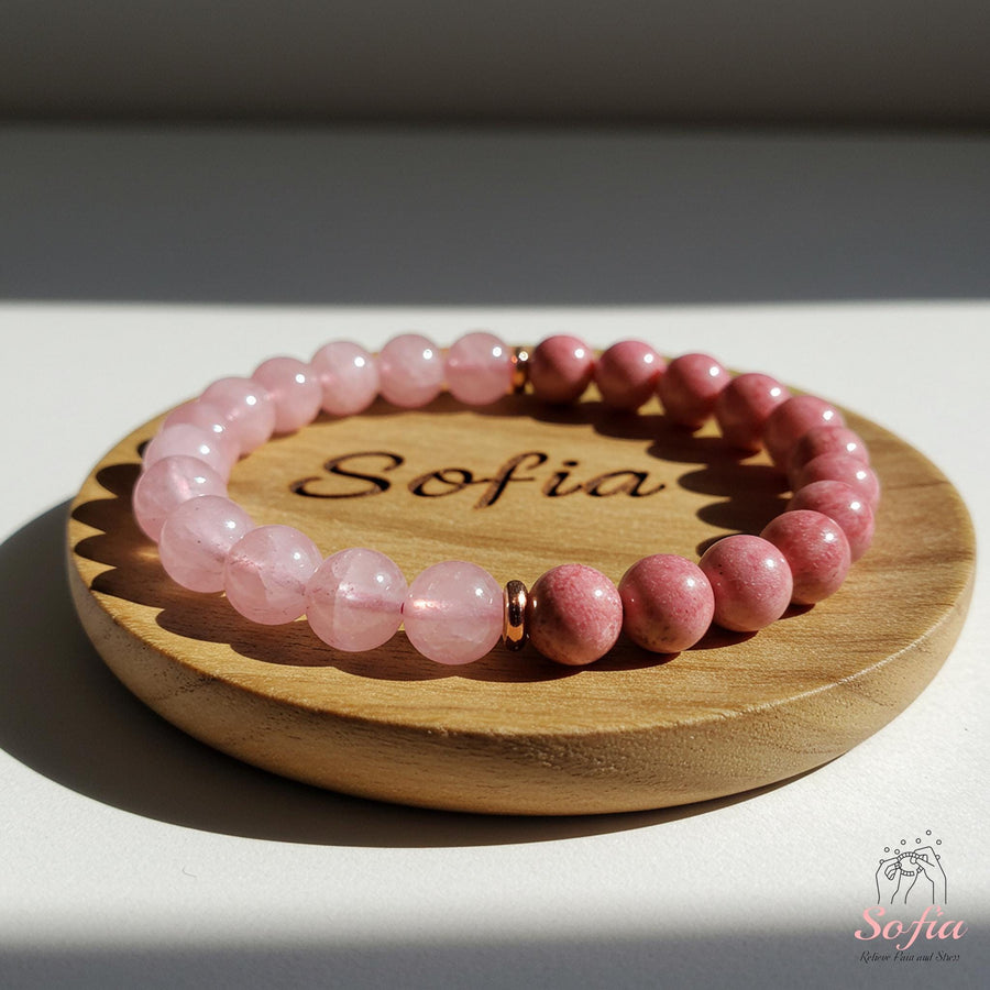 Rose quartz Bracelet | Stackable Jewelry - photo 2