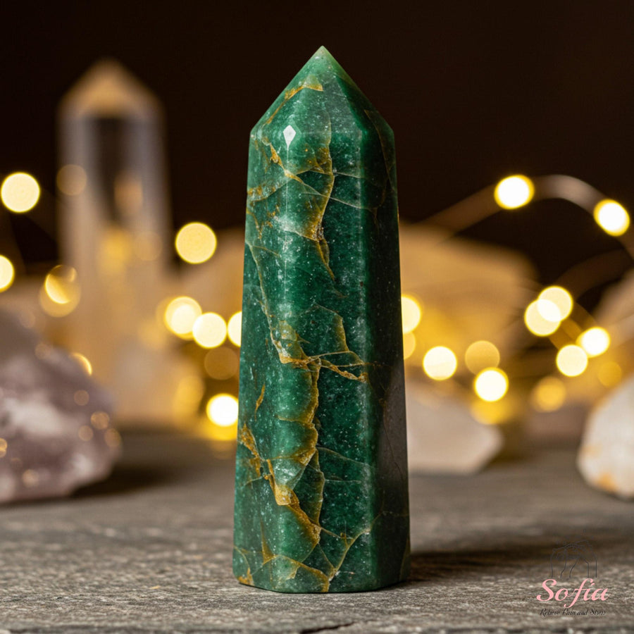 Emerald Crystal Tower | Healing Crystal Decor - photo 1