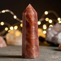 Fire Quartz Crystal Tower | Crystal Stone Decor