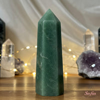 Green Aventurine Crystal Tower | Crystal Stone Decor