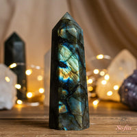 Labradorite Crystal Tower | Crystal Stone Decor
