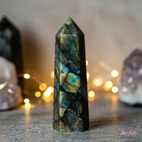 Labradorite Crystal Tower | Crystal Stone Decor