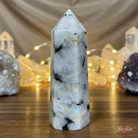Rainbow Moonstone Crystal Tower | Crystal Stone Decor