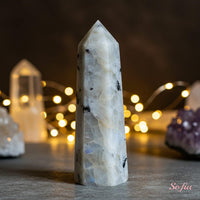 Rainbow Moonstone Crystal Tower | Crystal Stone Decor