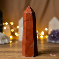 Red Jasper Crystal Tower | Crystal Stone Decor