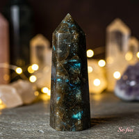 Arfvedsonite Crystal Tower | Crystal Stone Decor