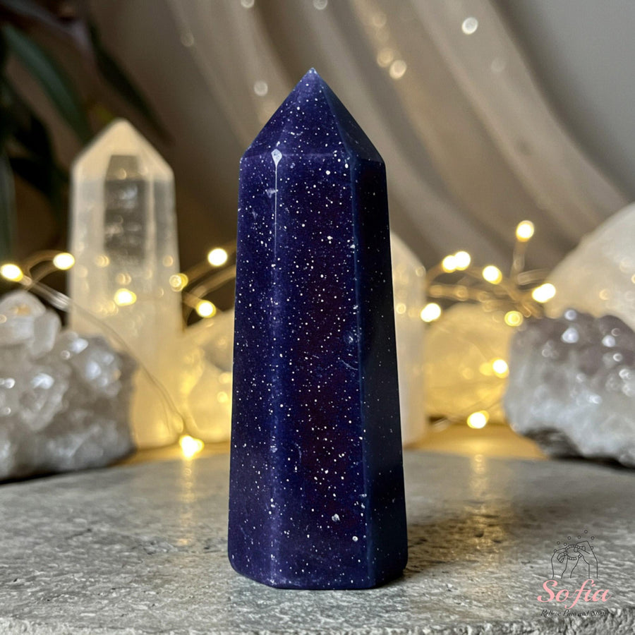 Goldstone Crystal Tower | Healing Decor - photo 1