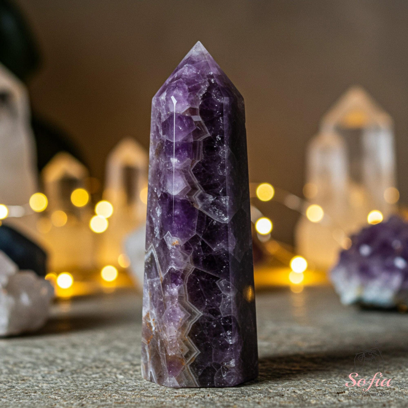 Amethyst Crystal Tower | Crystal Stone Decor