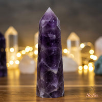 Amethyst Crystal Tower | Crystal Stone Decor