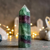 Rainbow Fluorite Crystal Tower | Crystal Stone Decor
