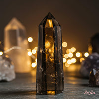Smoky Quartz Crystal Tower | Crystal Stone Decor