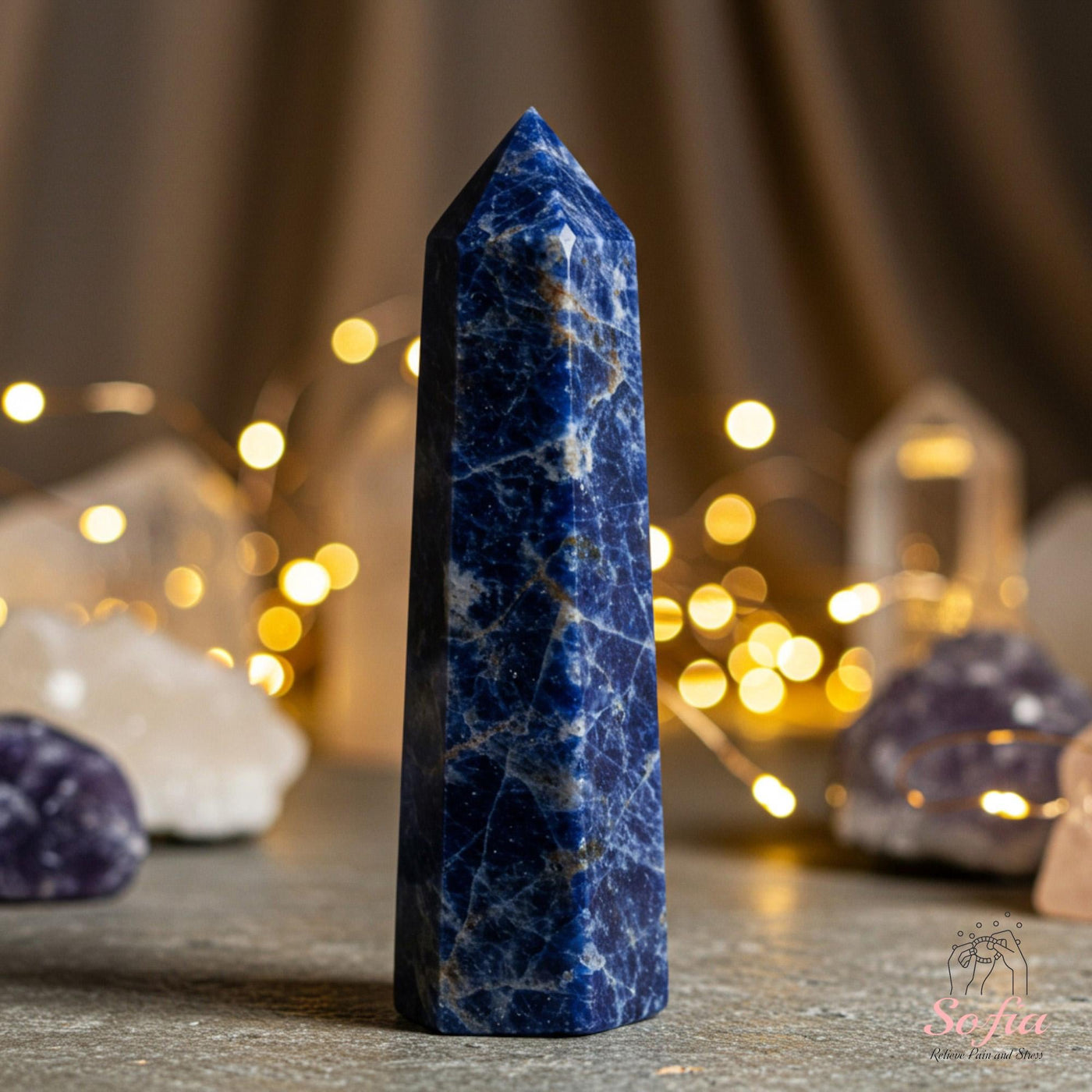Sodalite Crystal Tower | Crystal Stone Decor