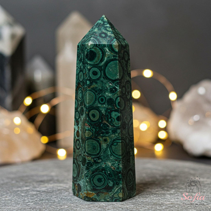 Kambaba Jasper Crystal Tower | Natural Decor - photo 1