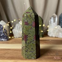 Dragon Bloodstone Crystal Tower | Crystal Stone Decor