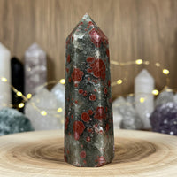 African Bloodstone Crystal Tower | Crystal Stone Decor