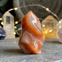 Carnelian Crystal Flame Tower | Crystal Stone Decor