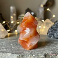 Carnelian Crystal Flame Tower | Crystal Stone Decor
