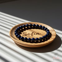 4MM Goldstone Bracelet | Dainty Beaded Crystal Jewelry
