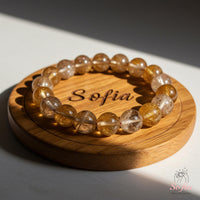 Citrine Stretch Bracelet | Beaded Crystal Jewelry