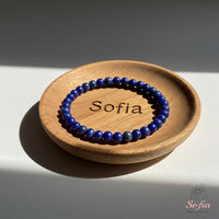 4MM Lapis Lazuli Bracelet | Dainty Beaded Crystal Jewelry