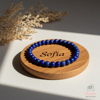 4MM Lapis Lazuli Bracelet | Dainty Beaded Crystal Jewelry