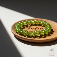 Peridot Stretch Bracelet | Crystal Jewelry