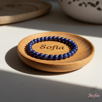 4MM Sodalith Armband | Zierlicher Perlen-Kristallschmuck