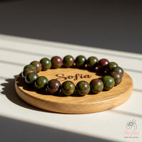 Dragon Bloodstone Bracelet | Beaded Crystal Jewelry