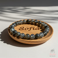 Labradorite Beaded Bracelet | Crystal Jewelry