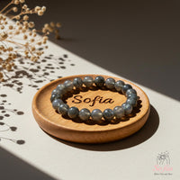 Labradorite Beaded Bracelet | Crystal Jewelry